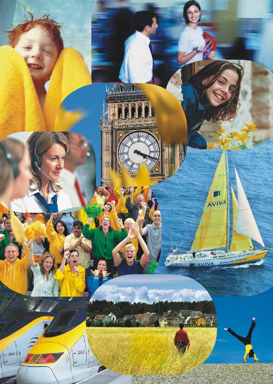 Коллаж из брошюры "Aviva"