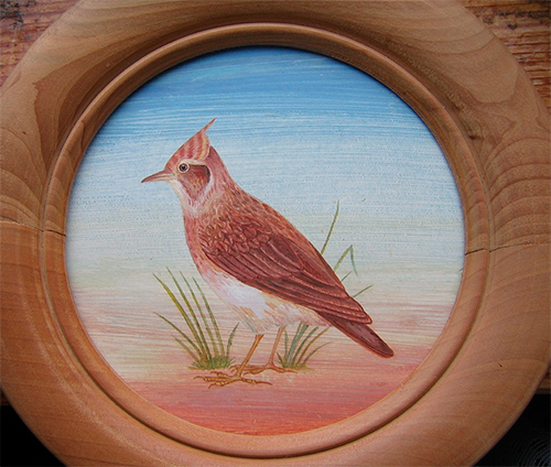 Серия птицы Беларуси. Акрил.