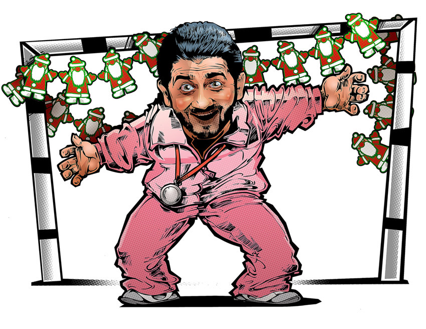 Галустян / иллюстрация для сувенирного календаря Comedy Club 09