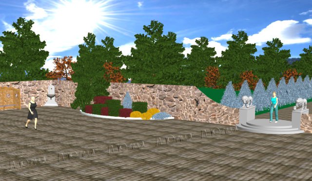 Озеленение и благоустройство части парка №2.