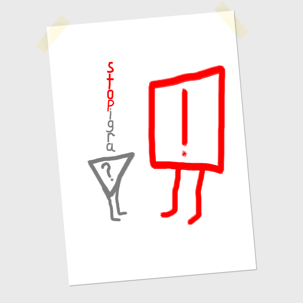 Логотип StopIgra. Вариант №17