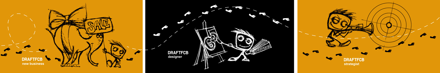 Разработка персонажа и брендинг для РА "DraftFCB"