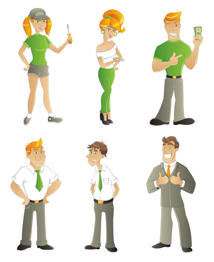 Персонажи для сайта yamacaco.com