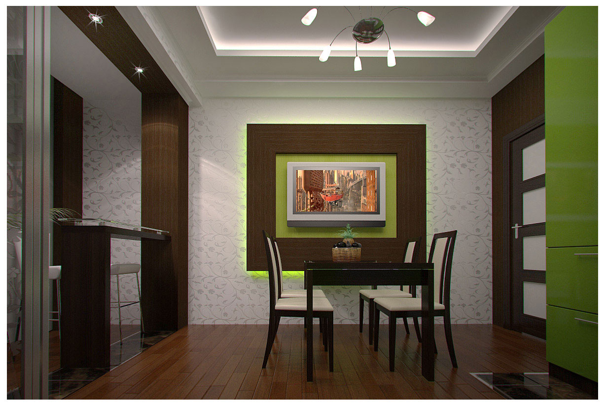 Дизайн и 3D визуализация частного интерьера. Объект: ЖК "Миллениу