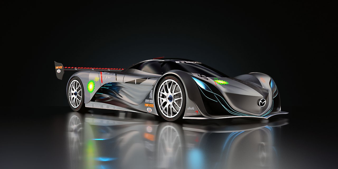 3D-моделирование автомобиля Mazda Furai
