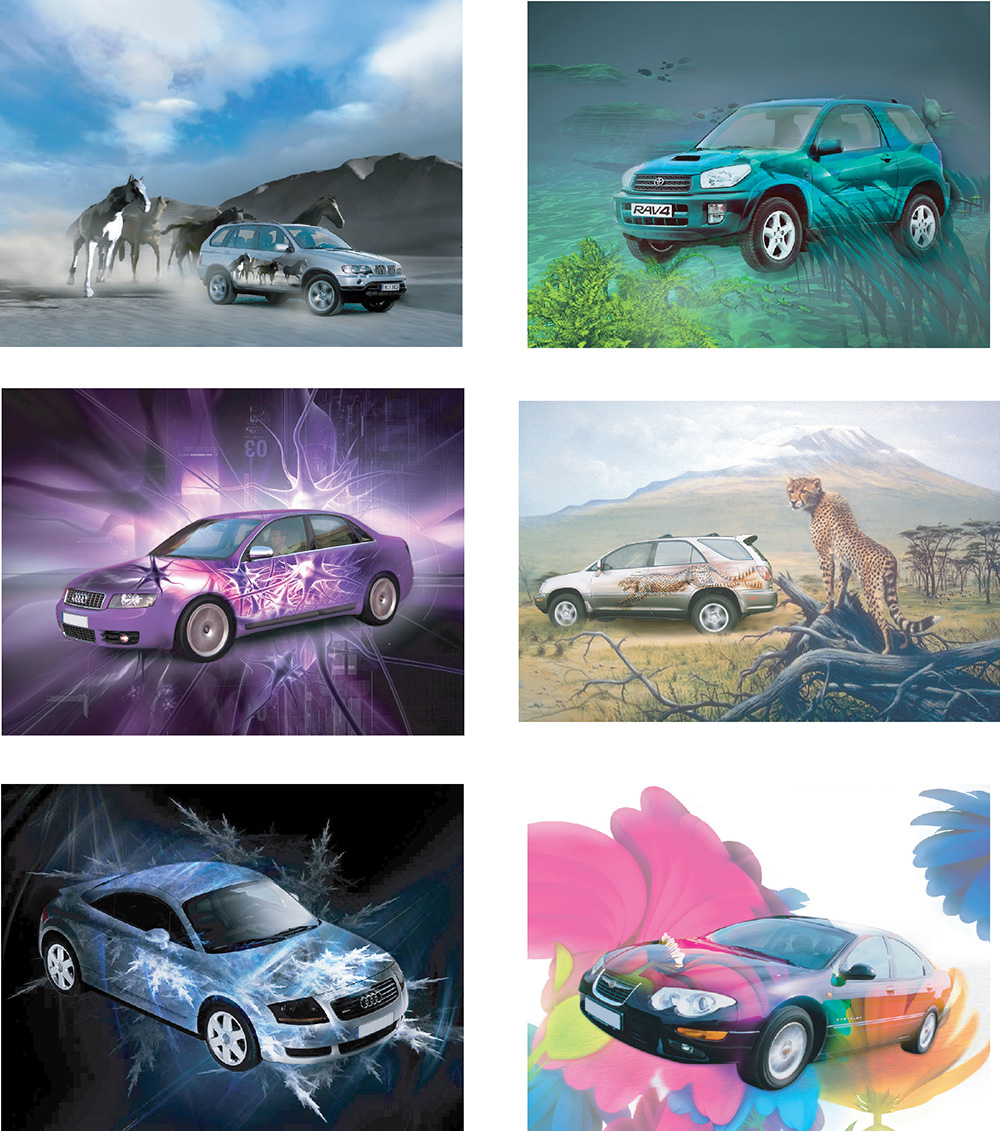 Коллажи для рекламы "ArtObject"