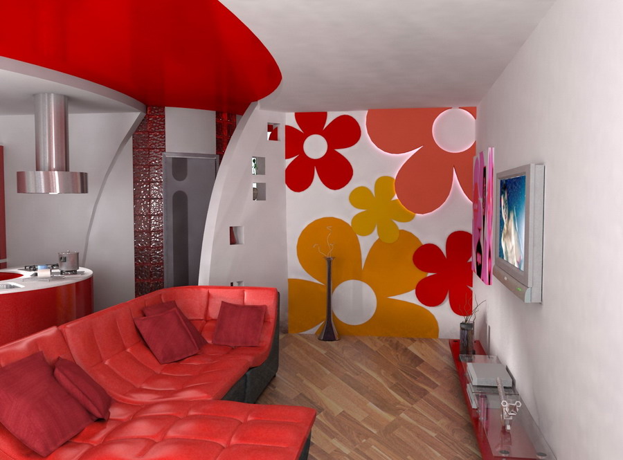 Частный интерьер №1. гостинная