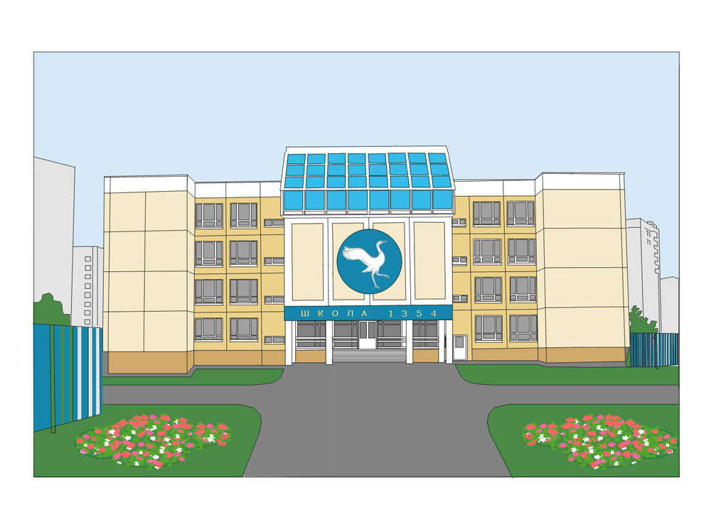 Ландшафтная организация территории Школы в Бутово