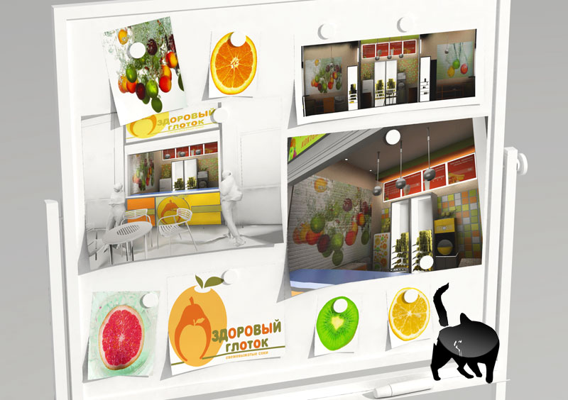 Визуальная концепция торговой сети