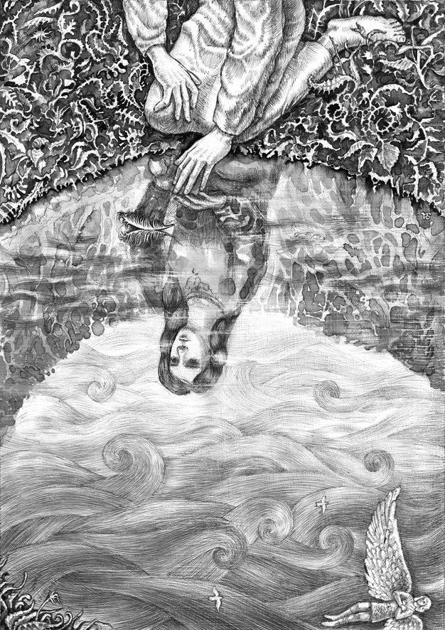 Иллюстрация "Чекання Вишневого Бога"