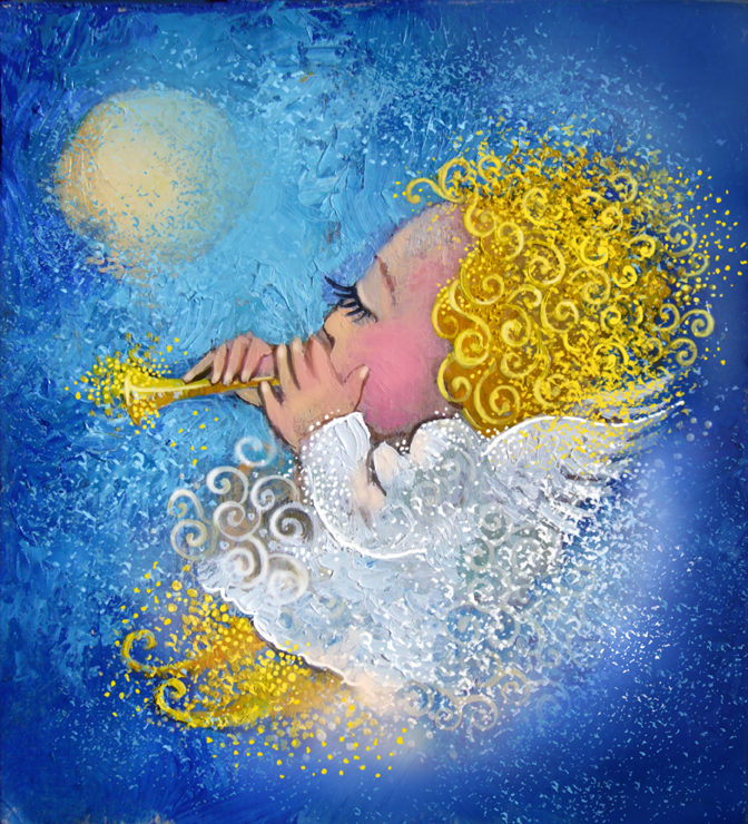 ангел играющий в полнолунье