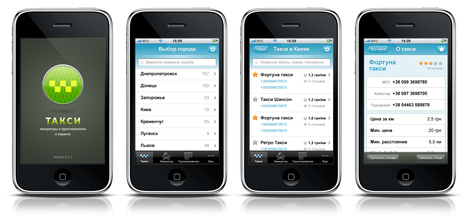 Интерфейс iPhone приложения