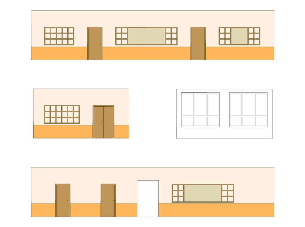 1 школа холл для 1-х классов вариант-1 решения стен