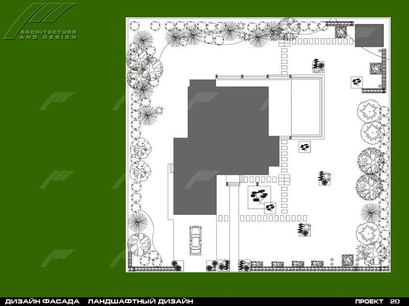 Дизайн фасада Ландшафтный дизайн  Москва "Бенилюкс"