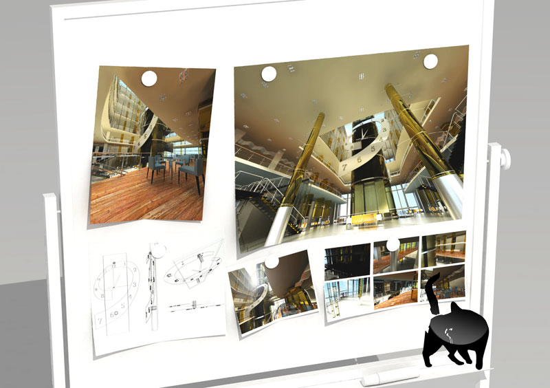 Дизайн интерьера вход.зоны Башни Федерации