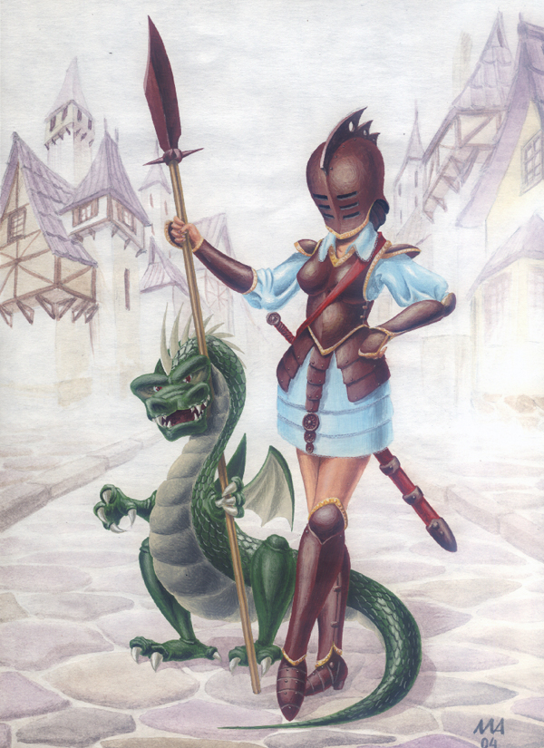 Стражница с драконом