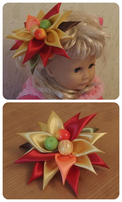 Заколка  "Дары осени"