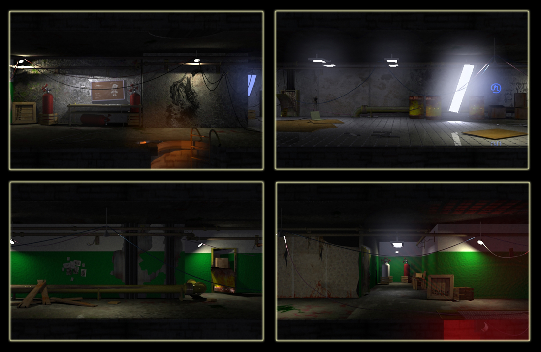 Музыкальный видеоклип. Предварительные 3d-наброски.