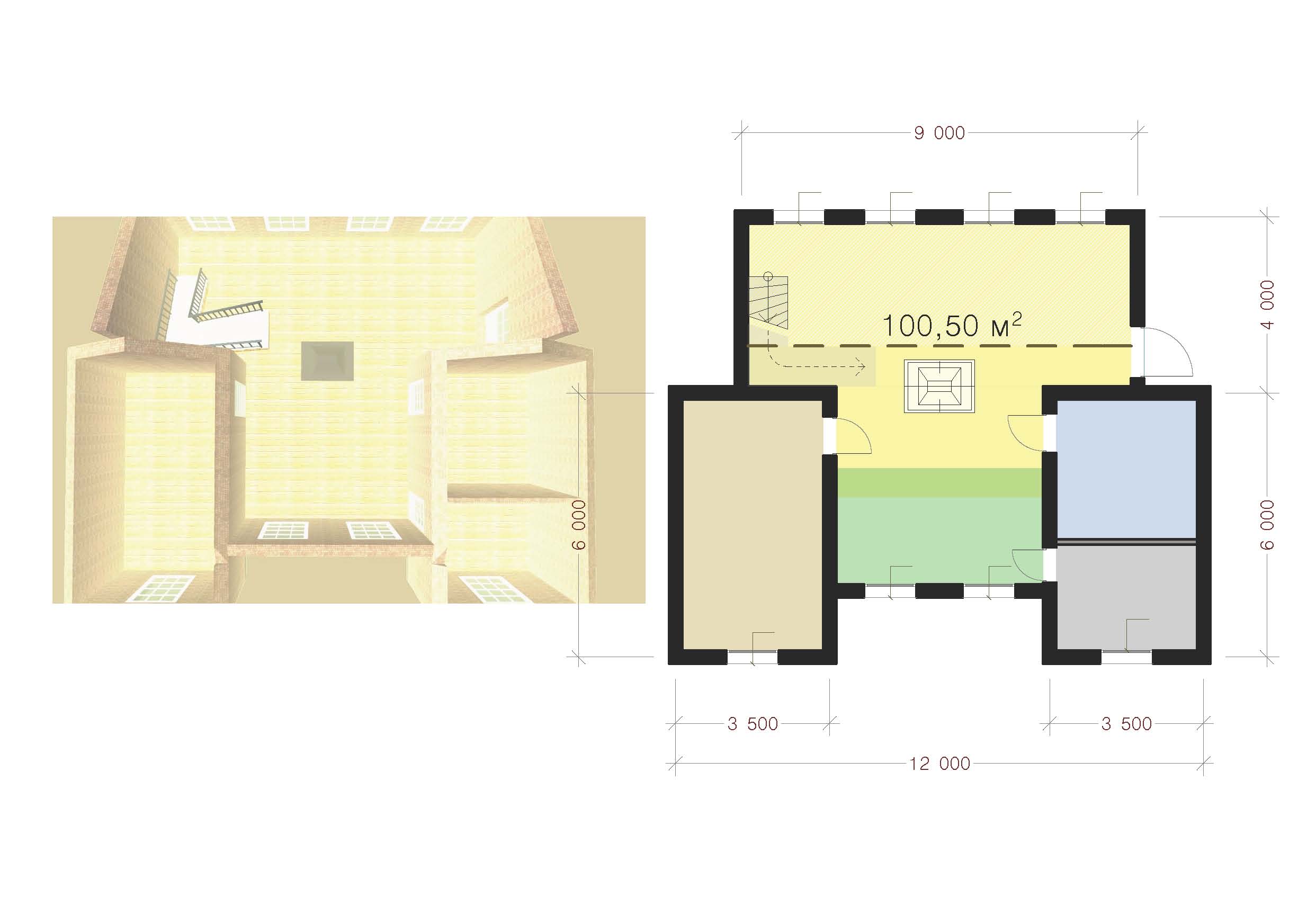 варианты планировки традиционного коттеджа