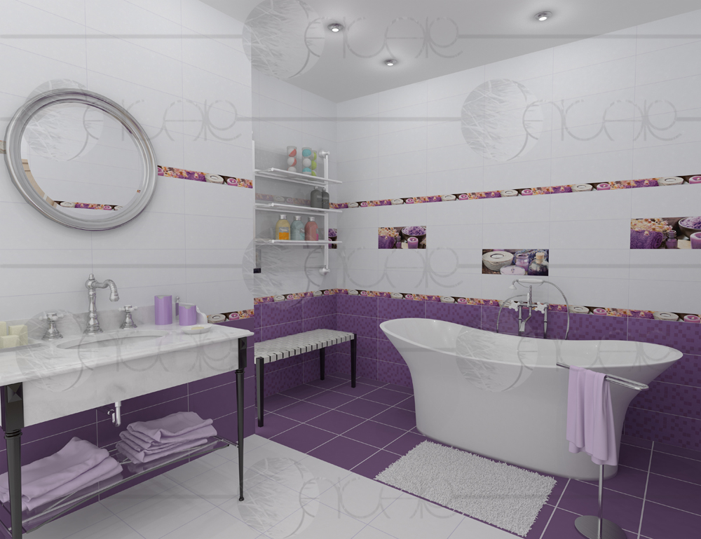 Визуализация ванной комнаты для сайта керамической плитки - 3