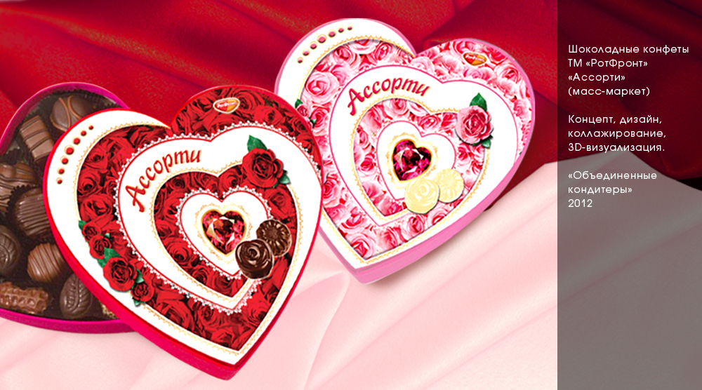 Коробка шоколадных конфет ТМ "РотФронт"