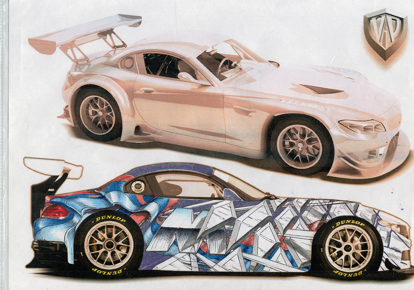 идея аэрографии на BMW Z-4