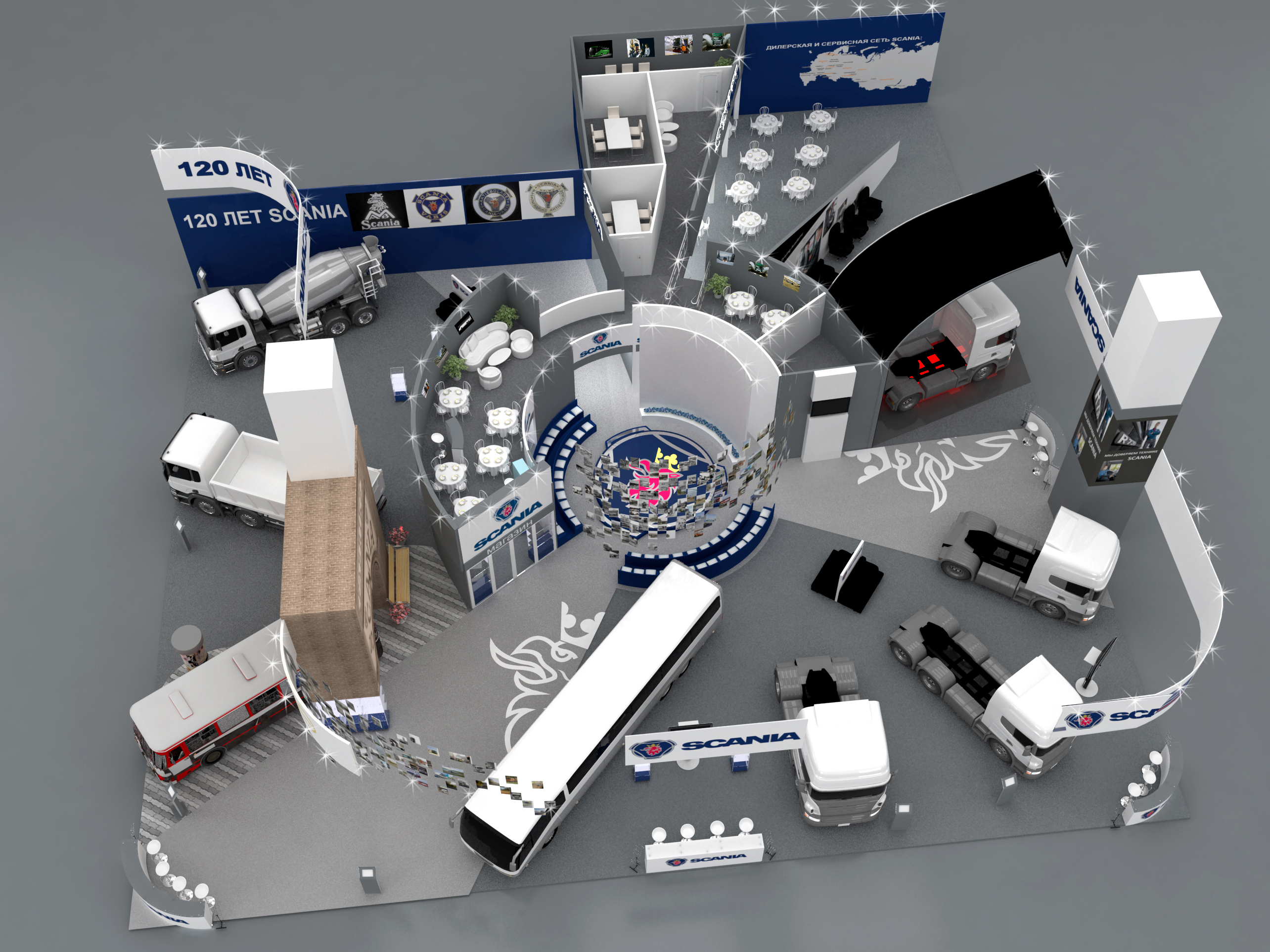 выставочный стенд для компании Scania