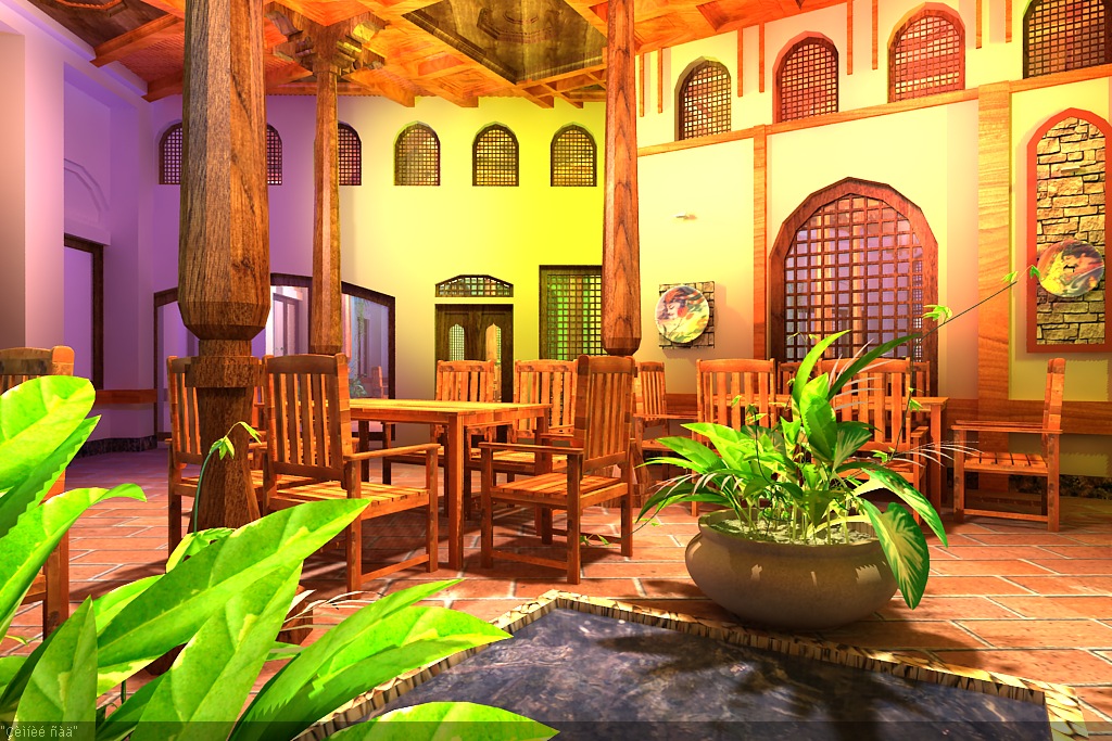 Интерьер восточной кухни (ресторан)