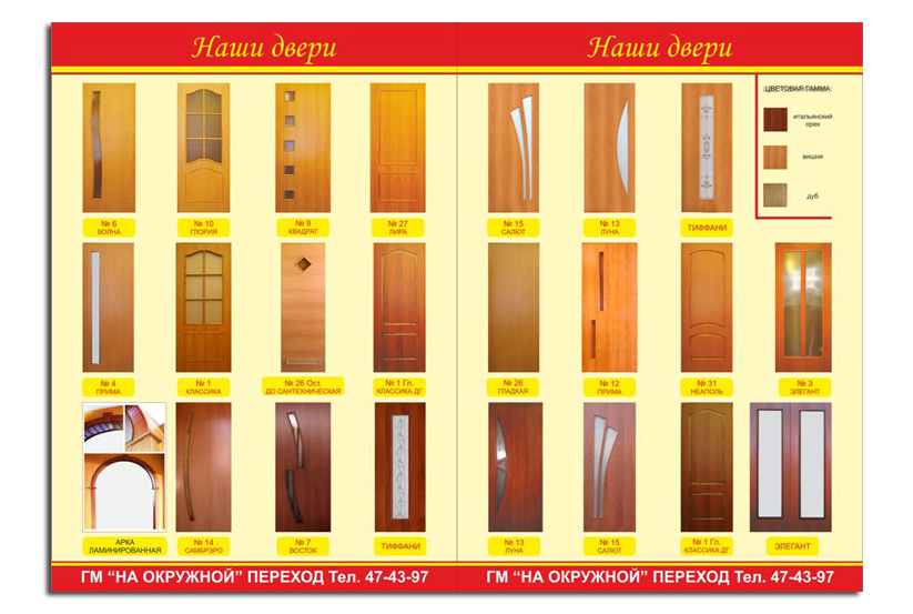 Каталог дверей