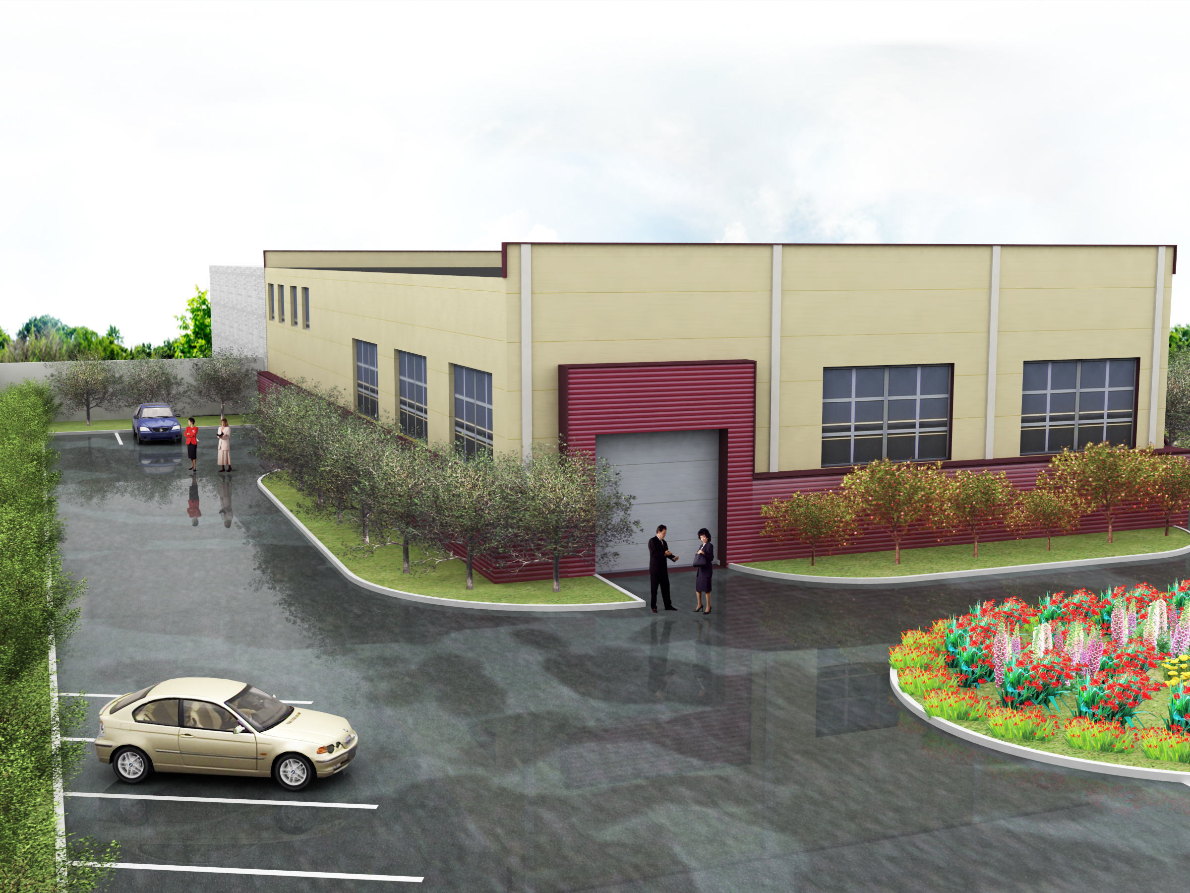 Благоустройство территории типографии "Логос"