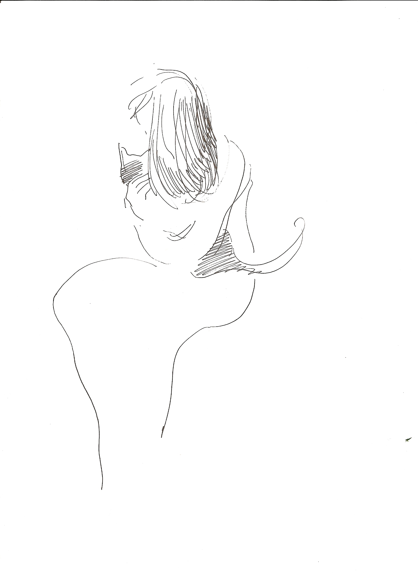 В обнимку с кошкой