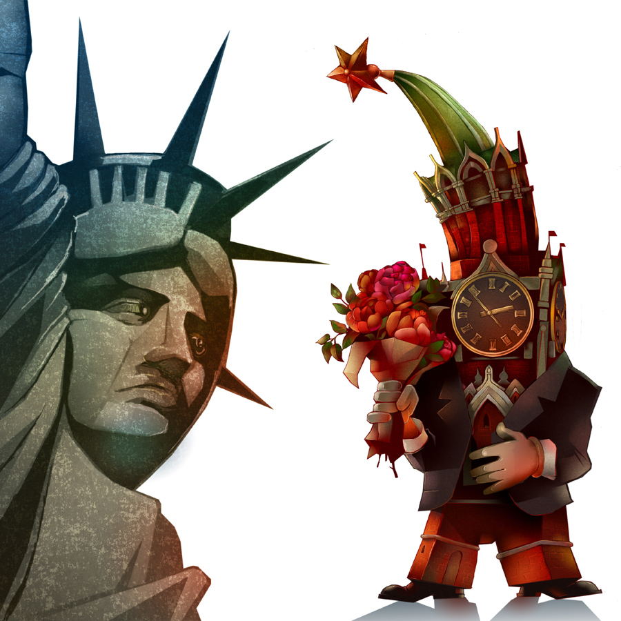 "Кремль и Америка", обложка "Русcкий Newsweek"