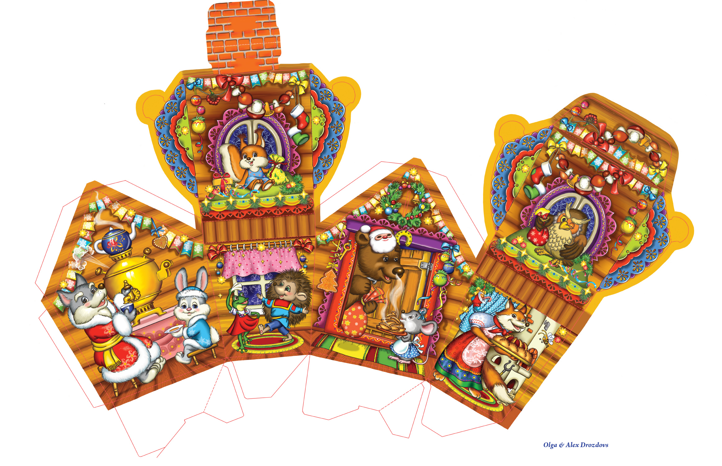 упаковка Теремок