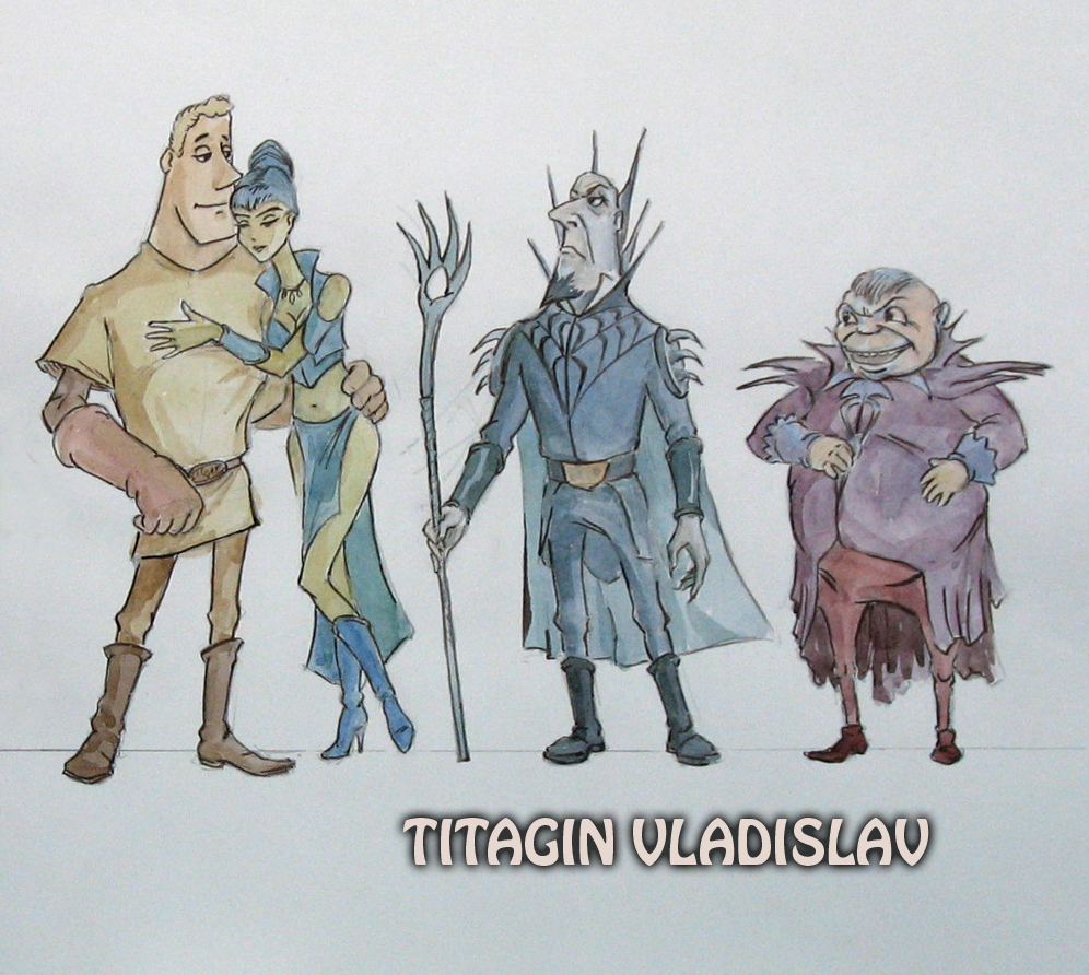 Персонажи к сказке "Про Кощея и его дочь"