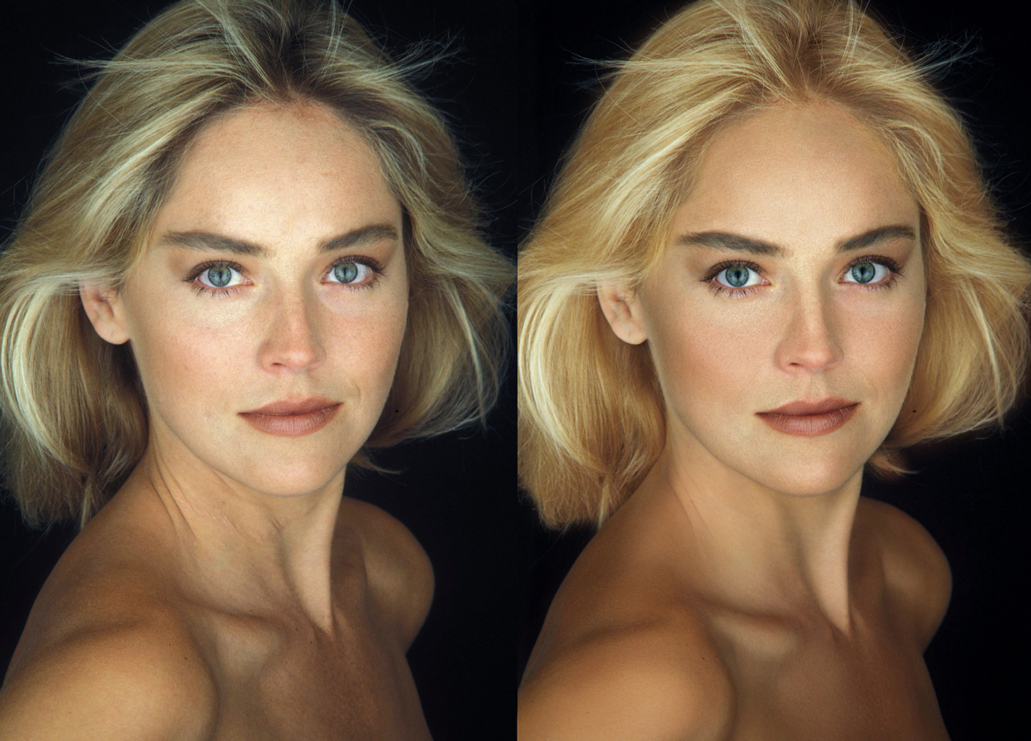 ретушь портрета, цветокоррекция