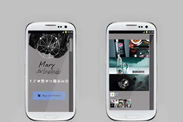 Сайт визитка дизайнера "Марии Евтушенко"