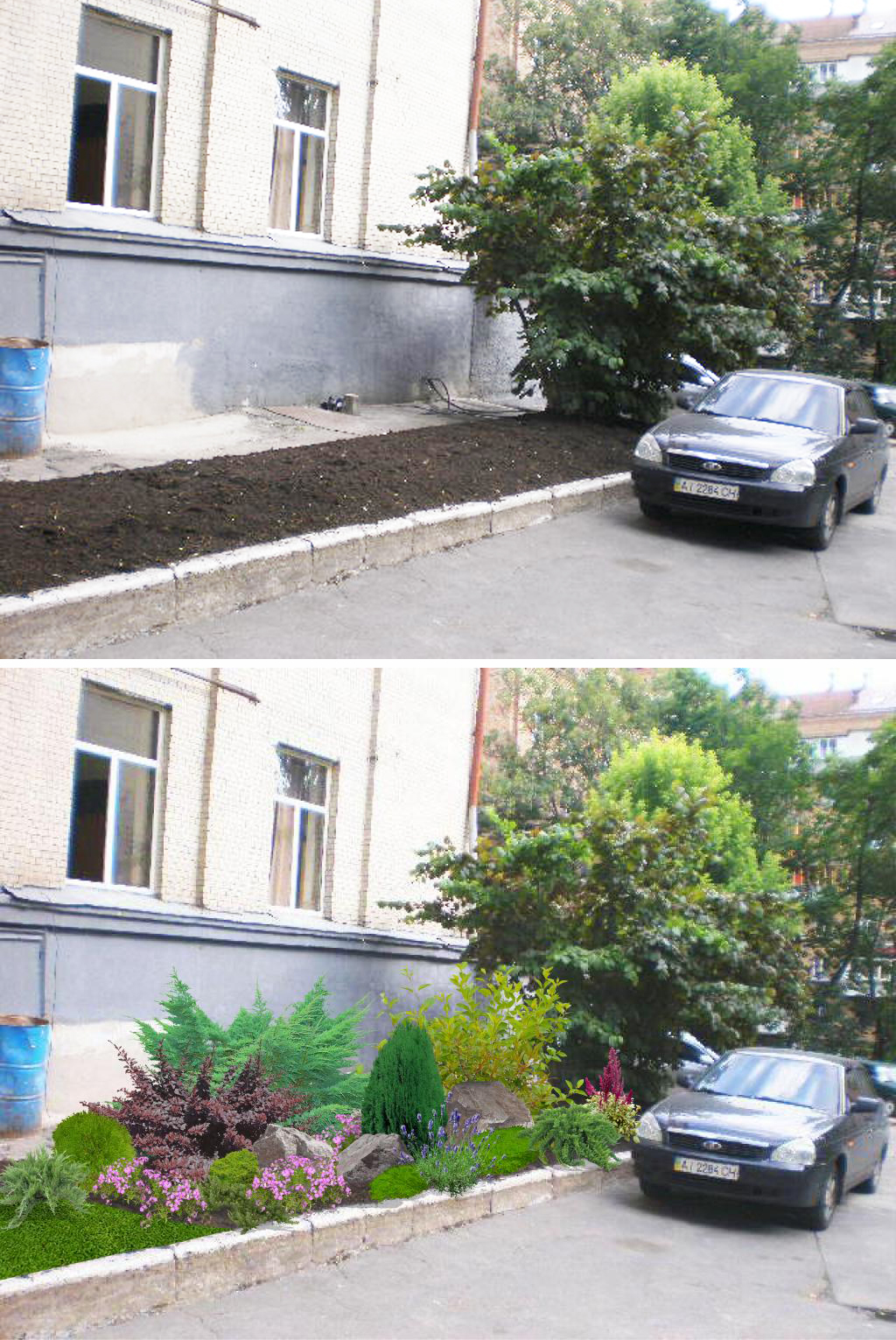 Визуализация миксбордера.