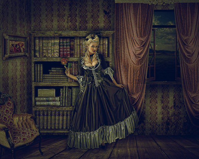 Дама в гостинной