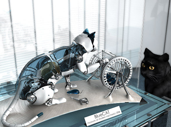 Механический кот