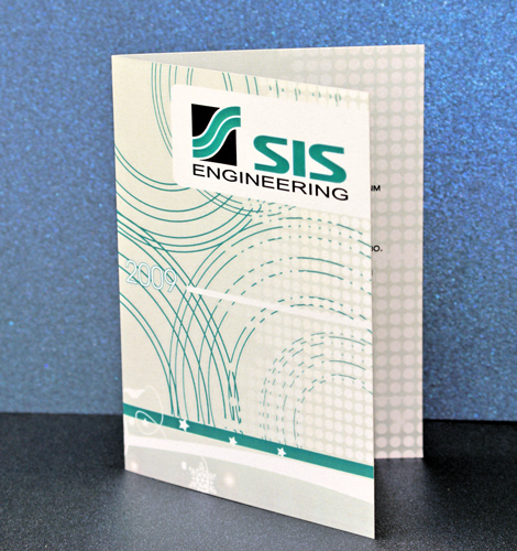 Дизайн новогодней поздравительной открытки для ООО "Сис Инжинирин