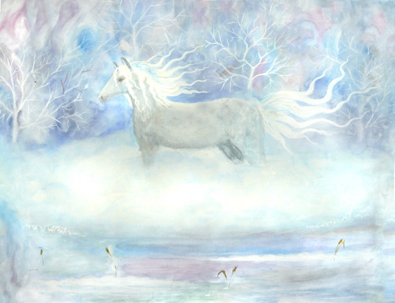 Белая лошадь