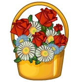 Корзина с цветами