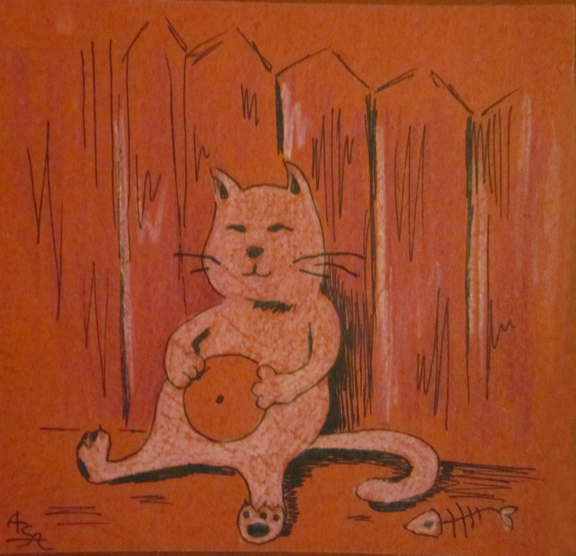 Серия поздравительных мини-открыток "Коты")