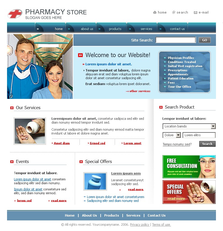 pharmacy store