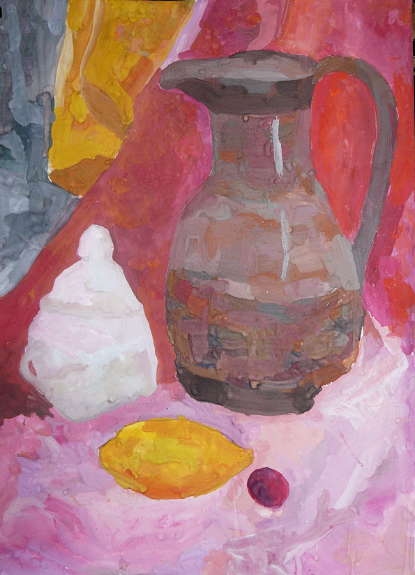 Натюрморт с вишенкой