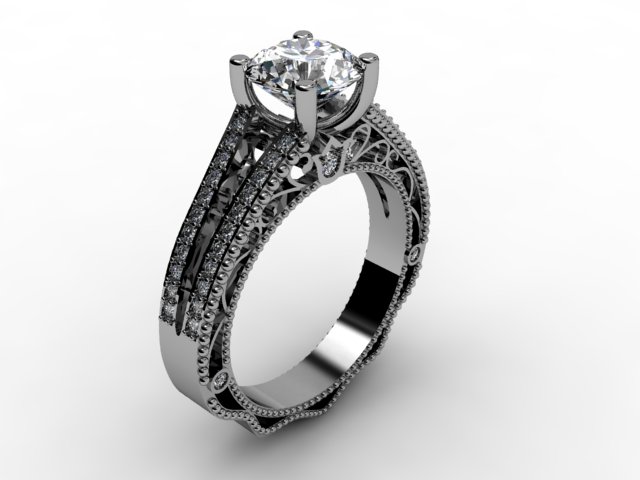 Кольцо с бриллиантами