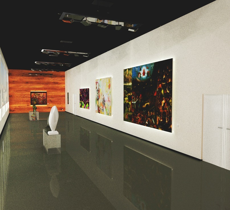 Дизайн проект выставочного зала Дома Художников