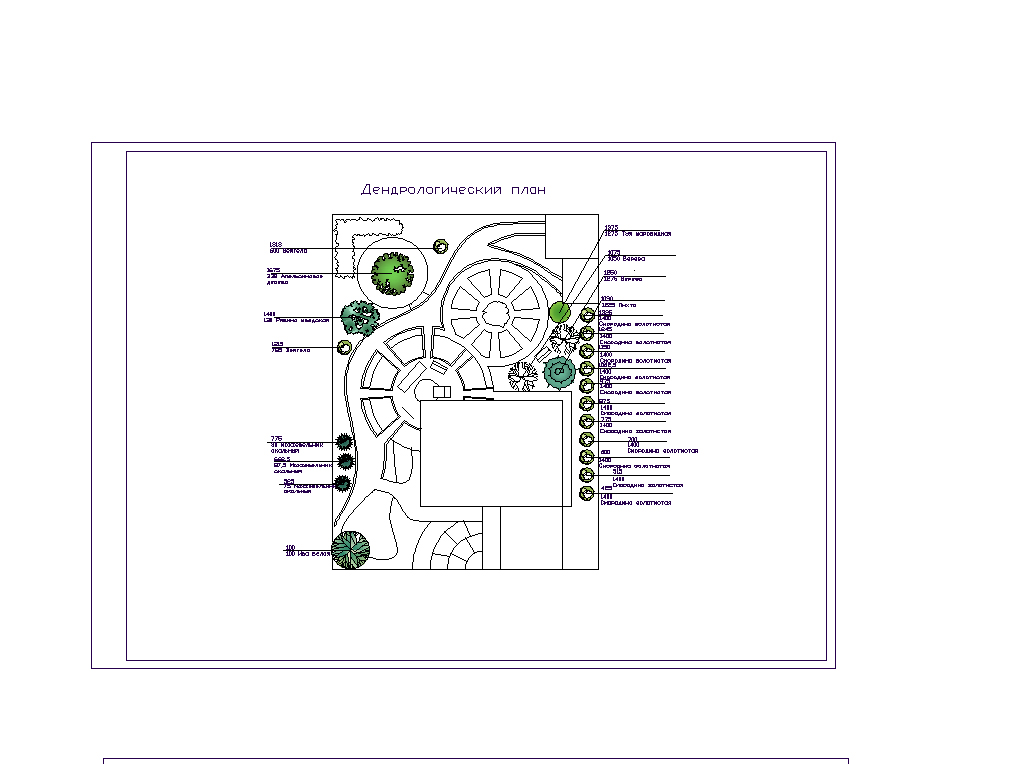Дендроплан к проекту "Апельсин"
