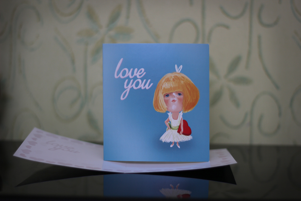открытка "Love you"