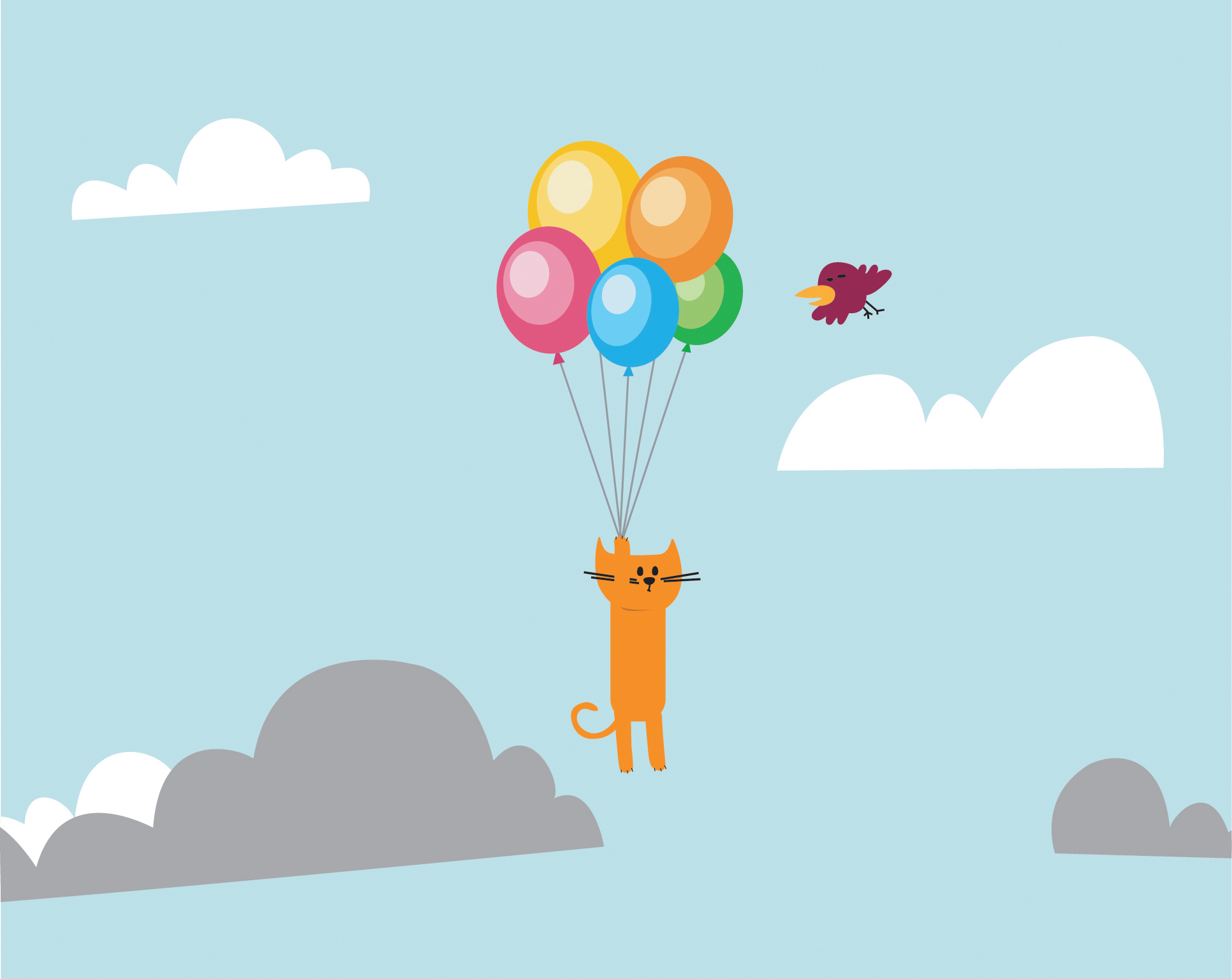 раскадровка ролика "Любопытный кот"